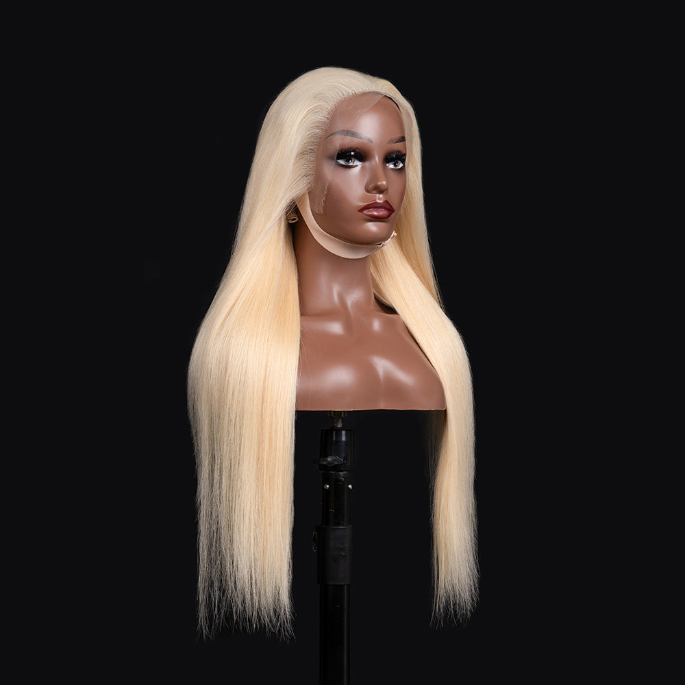 Luxllent Hair Prime Blonde Lisse Straight with Seamless HD Lace Wig