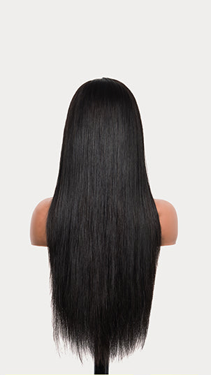 Luxllent Hair Sleeky Raw Lisse Straight with Seamless HD Lace Wig