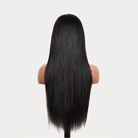 Luxllent Hair Sleeky Raw Lisse Straight with Seamless HD Lace Wig