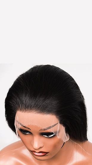 Luxllent Hair Sleeky Raw Lisse Straight with Seamless HD Lace Wig