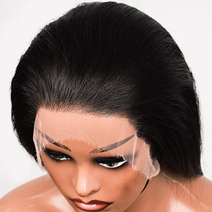 Luxllent Hair Sleeky Raw Lisse Straight with Seamless HD Lace Wig