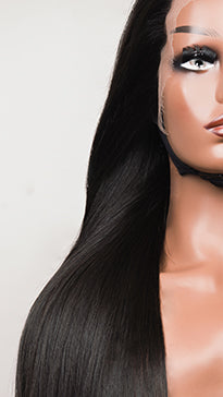 Luxllent Hair Sleeky Raw Lisse Straight with Seamless HD Lace Wig