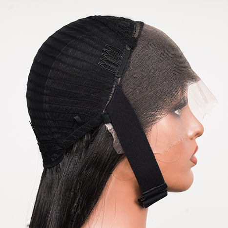 Luxllent Hair Sleeky Raw Lisse Straight with Seamless HD Lace Wig