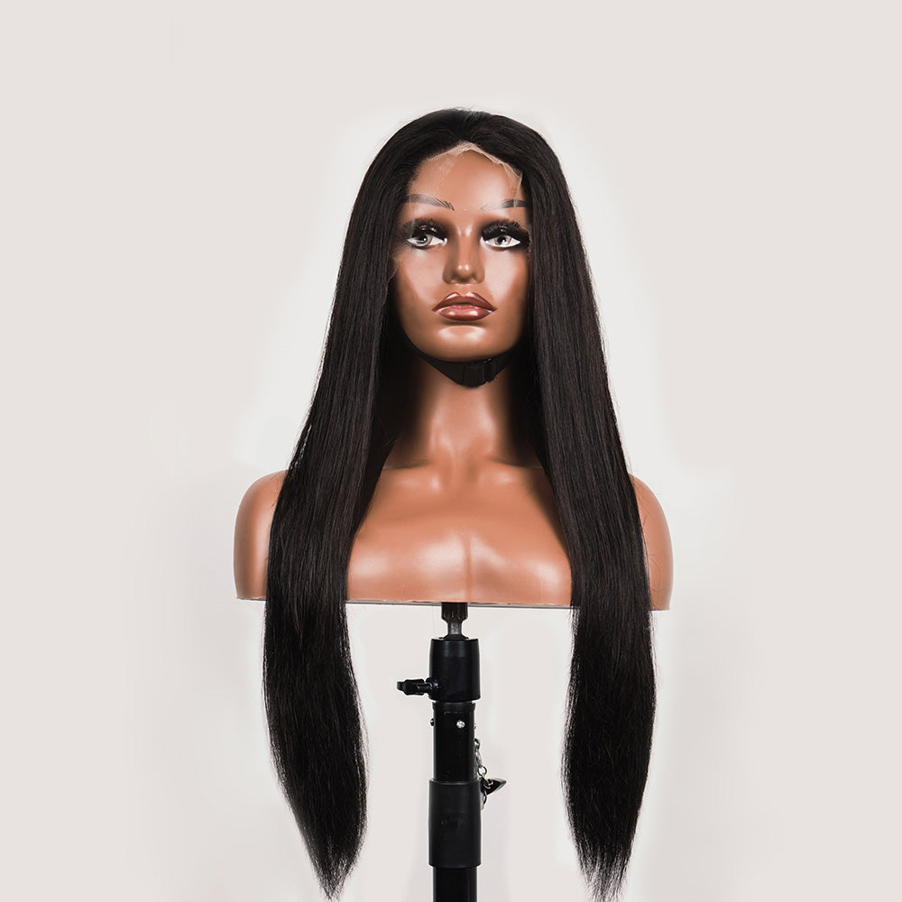 Luxllent Hair Prime Raw Lisse Straight with Seamless HD Lace Wig